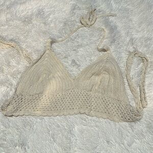 Earthbound Crochet Halter Crop Top